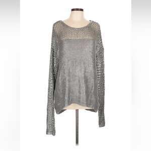 Velvet Silver Sweater L